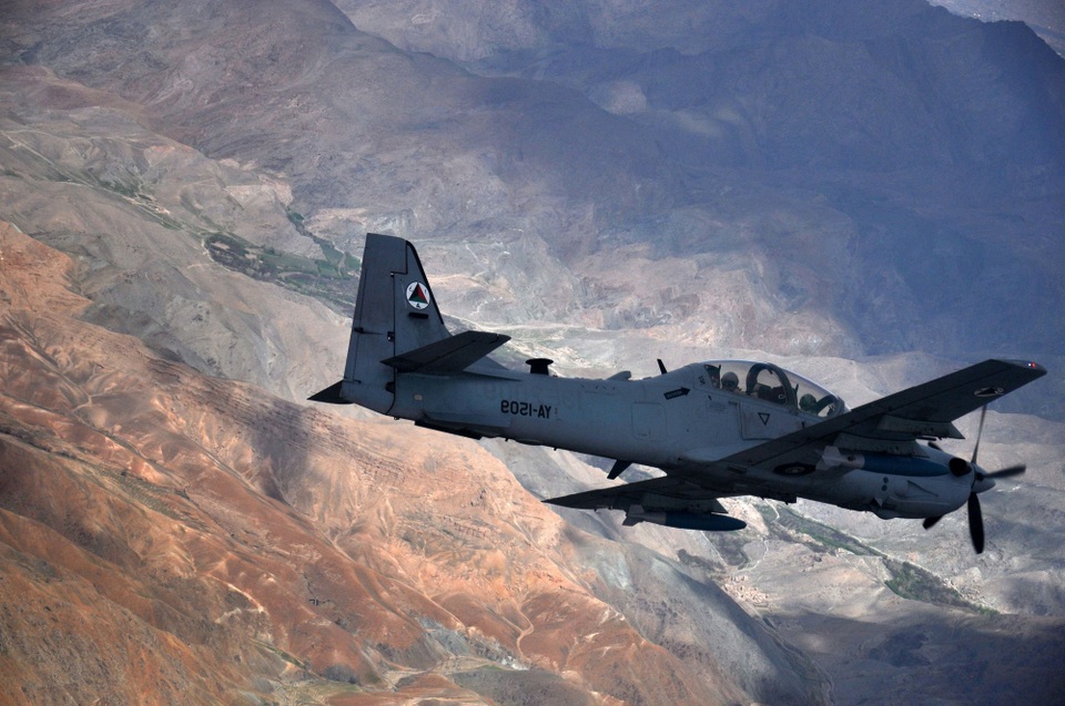 Những máy bay yểm trợ mặt đất hàng đầu thế giới - 1 Máy bay EMB-314 Super Tucano. (Ảnh: Không quân Mỹ)