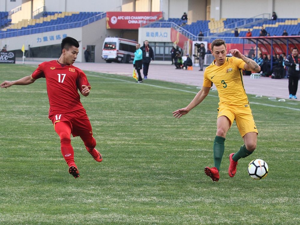 U23 Việt Nam 1-0 U23 Australia: Quang Hải mang về chiến thắng - 2
U23 Australia nhận thất bại cay đắng trước U23 Việt Nam
