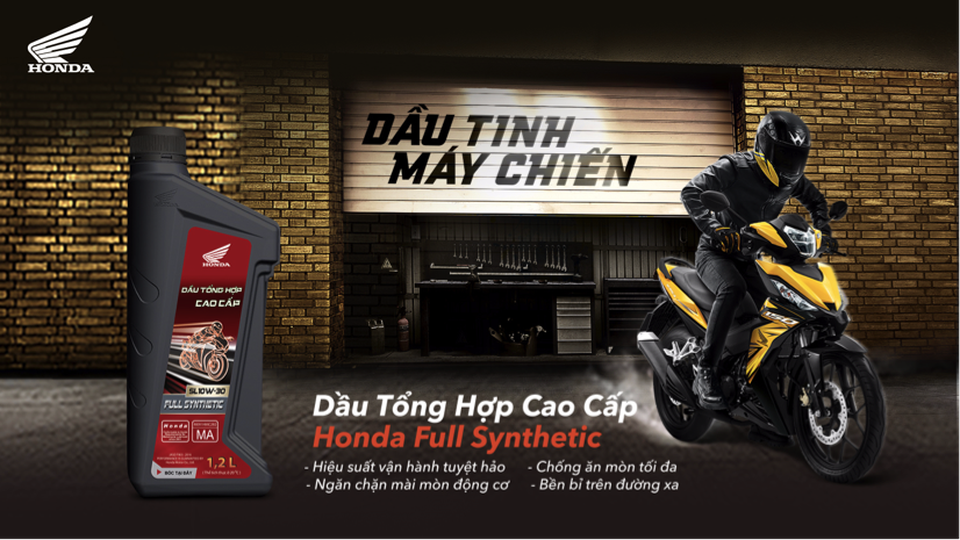 Dầu nhớt tổng hợp cao cấp Honda: Giải phóng mãnh lực - Bứt phá giới hạn - 2 Dầu nhớt tổng hợp cao cấp Honda: Giải phóng mãnh lực - Bứt phá giới hạn - 2
