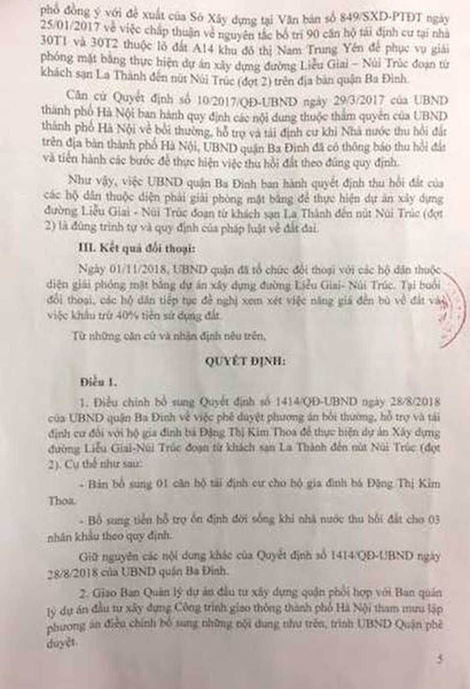 Hà Nội: Quận Ba Đình bổ sung quyền lợi cho người dân sau loạt bài của Báo Dân trí! - 2 Hà Nội: Quận Ba Đình bổ sung quyền lợi cho người dân sau loạt bài của Báo Dân trí! - 2