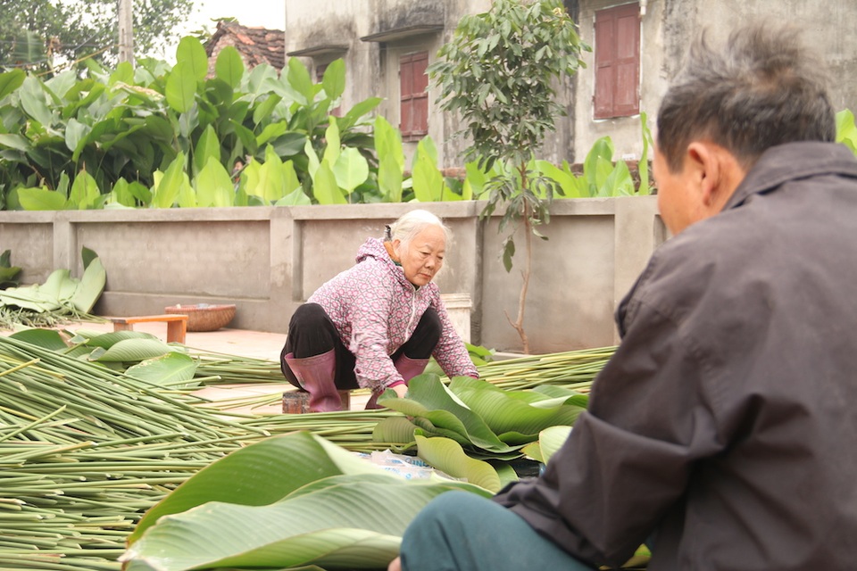Làng lá dong lớn nhất Hà Nội tất bật vào vụ Tết - 6 Làng lá dong lớn nhất Hà Nội tất bật vào vụ Tết - 6