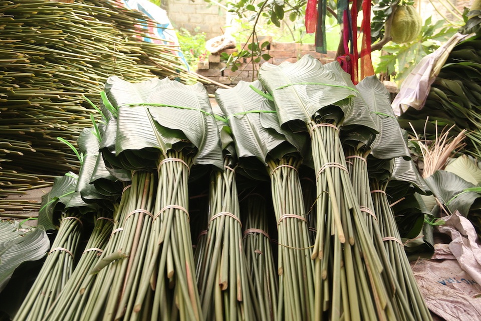 Làng lá dong lớn nhất Hà Nội tất bật vào vụ Tết - 11 Làng lá dong lớn nhất Hà Nội tất bật vào vụ Tết - 11