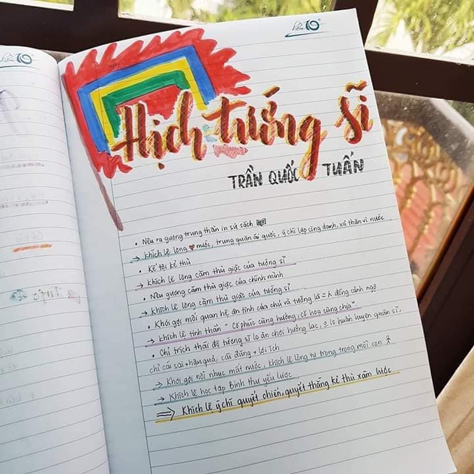 Nữ sinh lớp 9 sáng tạo đầu đề bài văn bằng tranh vẽ sống động - 2 Nữ sinh lớp 9 sáng tạo đầu đề bài văn bằng tranh vẽ sống động - 2
