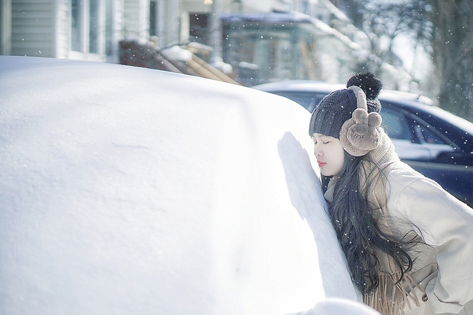 “Hot girl bánh mướt” xứ Nghệ khoe sắc giữa trời tuyết Canada - 1 “Hot girl bánh mướt” xứ Nghệ khoe sắc giữa trời tuyết Canada - 1