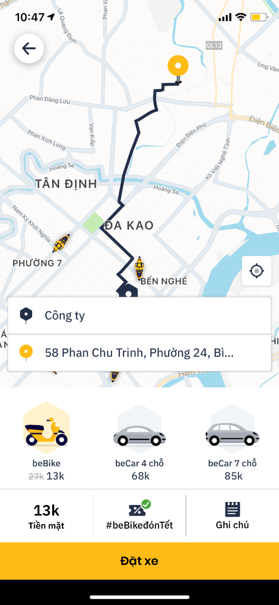 Trải nghiệm ứng dụng đặt xe be - 1 Trải nghiệm ứng dụng đặt xe be - 1