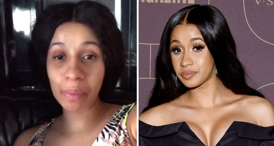 Cardi B khác lạ khi không trang điểm - 2