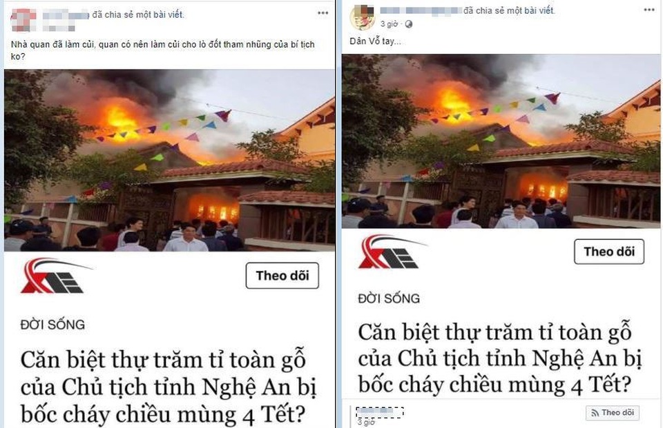 Bác thông tin “biệt thự trăm tỉ của chủ tịch tỉnh bốc cháy” - 3 Bác thông tin “biệt thự trăm tỉ của chủ tịch tỉnh bốc cháy” - 3