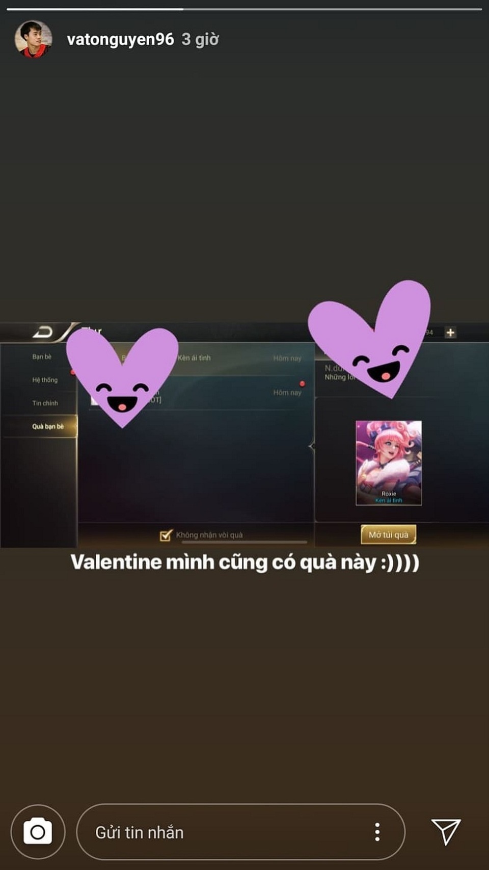Dàn bạn gái tuyển U23 Việt Nam hào hứng khoe quà được tặng ngày Valentine - 6 Dàn bạn gái tuyển U23 Việt Nam hào hứng khoe quà được tặng ngày Valentine - 6