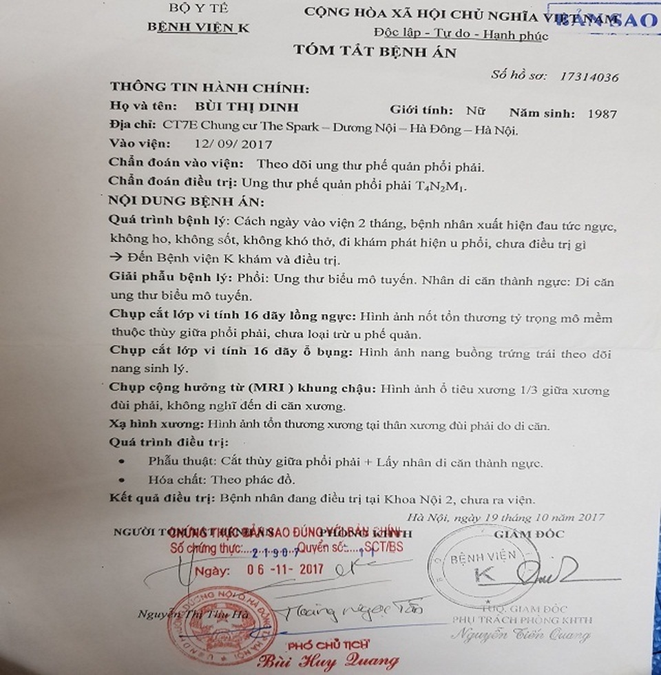 Đớn đau mẹ đơn thân nguy kịch vì bệnh ung thư phổi - 2 Đớn đau mẹ đơn thân nguy kịch vì bệnh ung thư phổi - 2