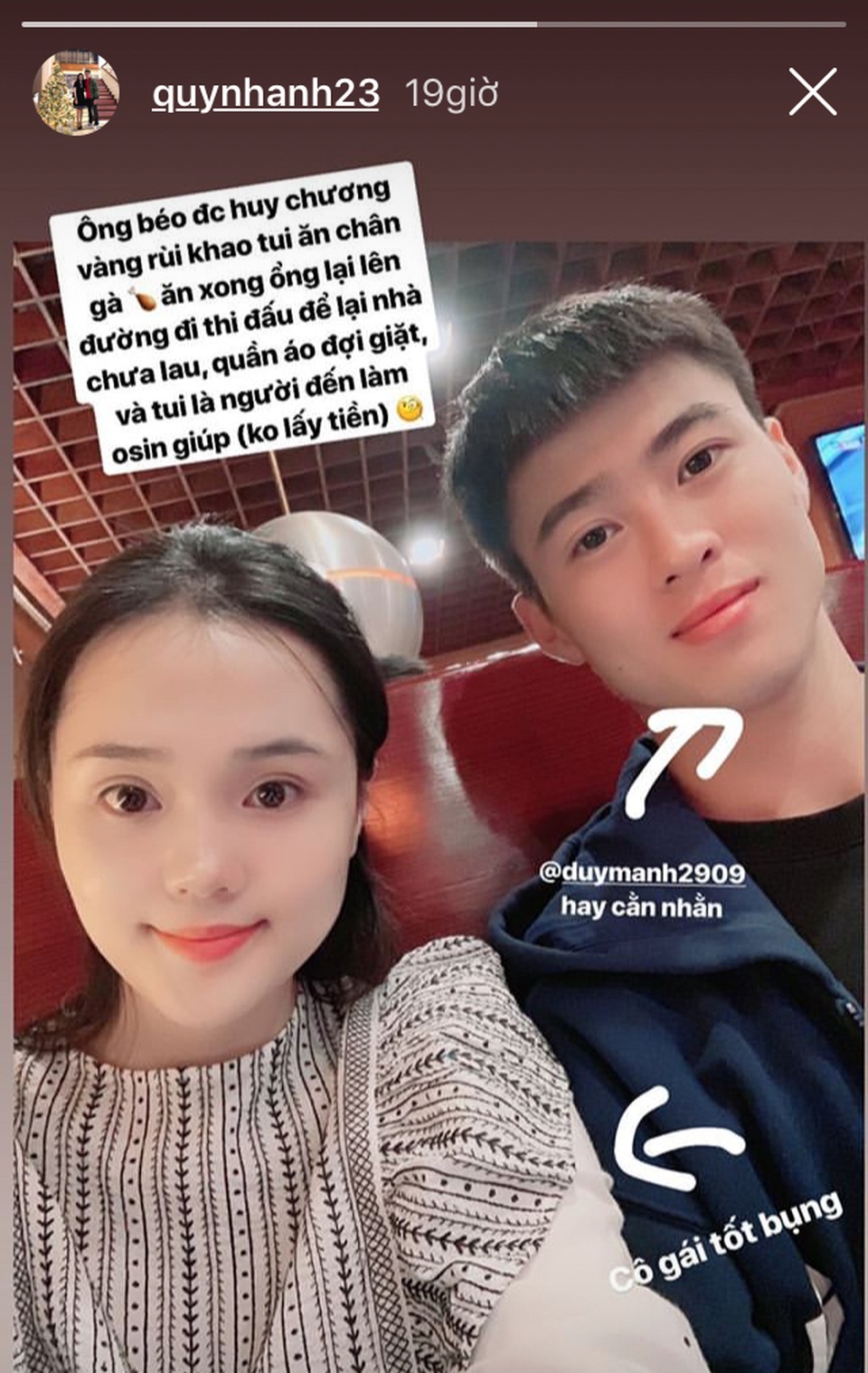Bạn gái cầu thủ Duy Mạnh kể chuyện làm osin không lương cho anh đi thi đấu - 1 Bạn gái cầu thủ Duy Mạnh kể chuyện làm osin không lương cho anh đi thi đấu - 1