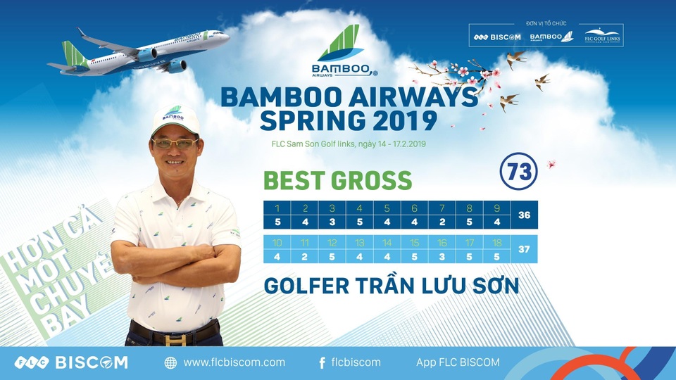 Golfer Trần Lưu Sơn vô địch giải Bamboo Airways Spring 2019 - 1 Golfer Trần Lưu Sơn vô địch giải Bamboo Airways Spring 2019 - 1