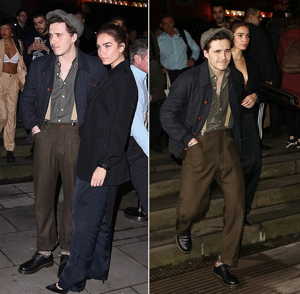 Con trai David Beckham không rời mắt khỏi bạn gái hơn tuổi - 1 Con trai David Beckham không rời mắt khỏi bạn gái hơn tuổi - 1