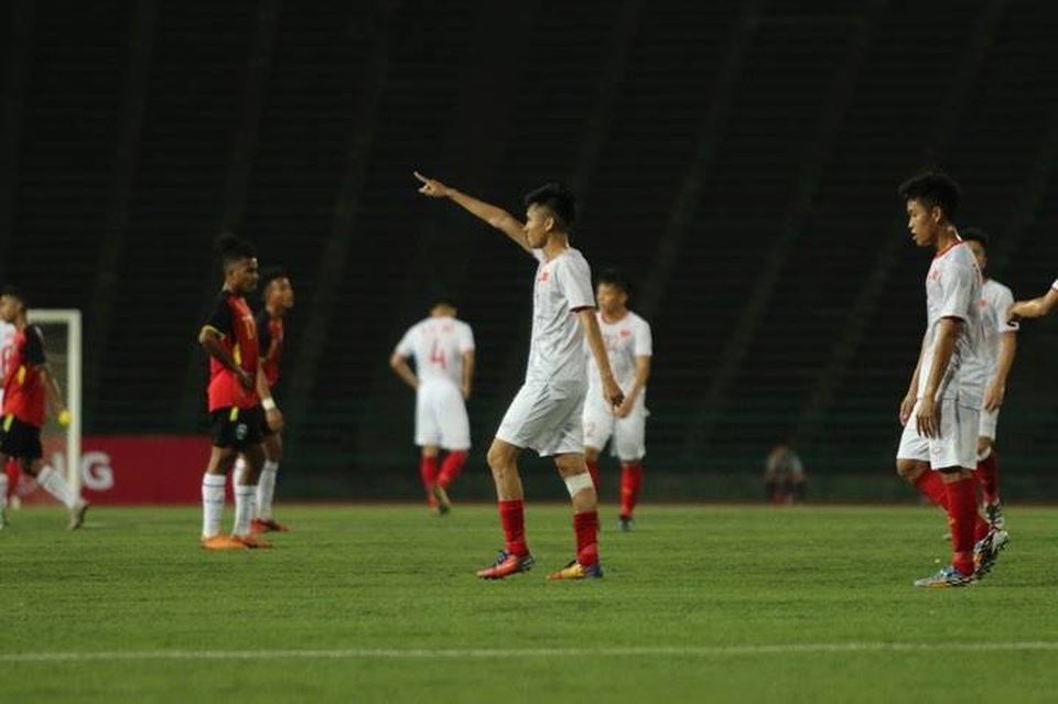 Thắng đậm Timor Leste, U22 Việt Nam giành vé vào bán kết - 1 Thắng đậm Timor Leste, U22 Việt Nam giành vé vào bán kết - 1