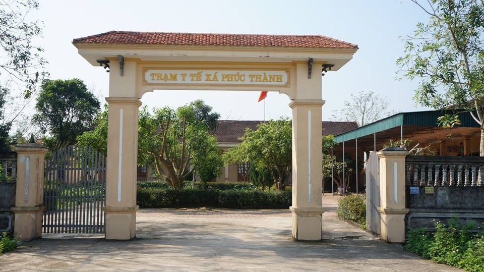 Trạm y tế xã Phúc thành nơi ông Phạm Hồng Lam  đang công tác.
