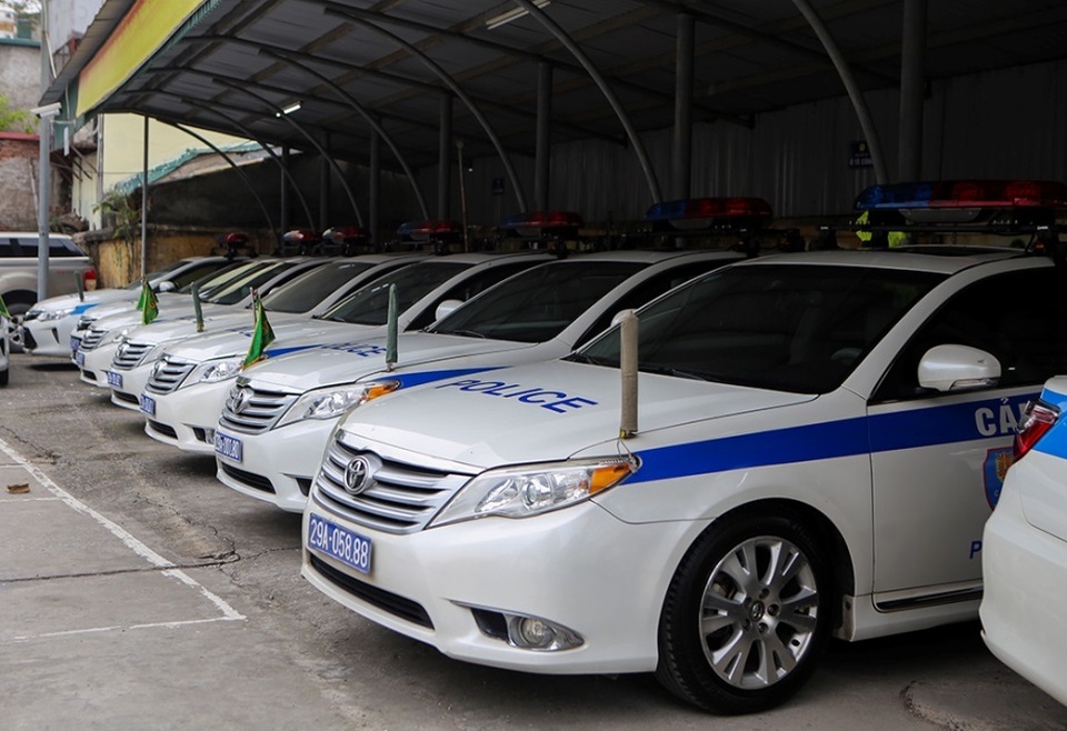 Dàn xe dẫn đoàn CSGT Hà Nội sẵn sàng cho Thượng đỉnh Mỹ - Triều - 1 Dàn xe dẫn đoàn CSGT Hà Nội sẵn sàng cho Thượng đỉnh Mỹ - Triều - 1