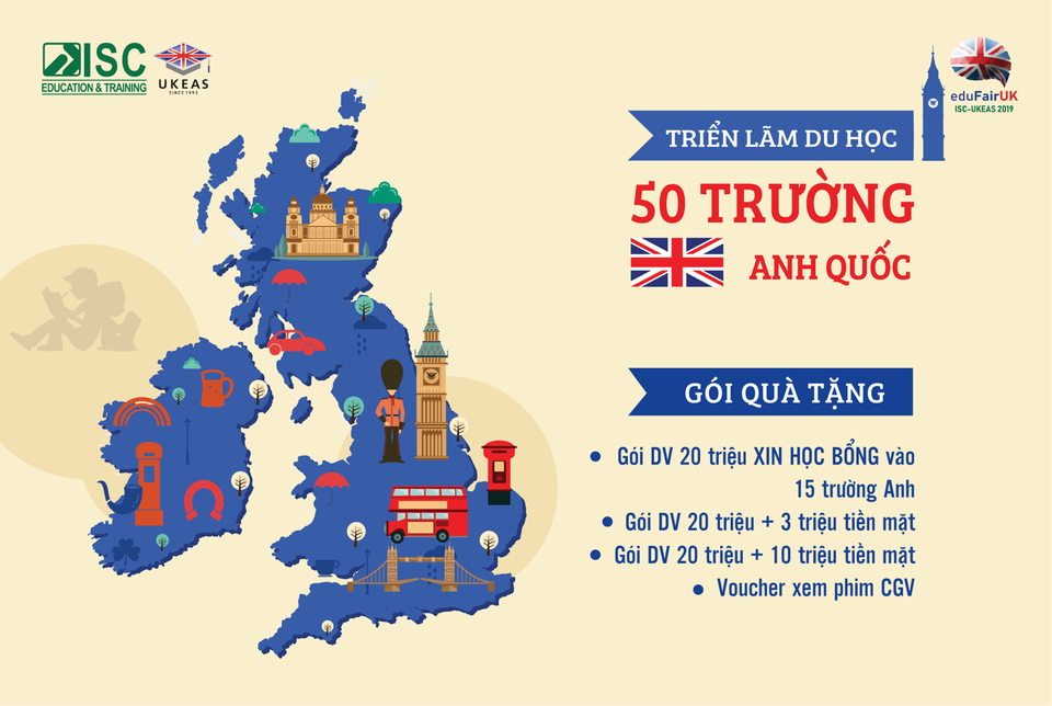 Tặng gói quà tặng khủng lên tới 30 triệu đồng tại triển lãm eduFairUK 2019 - 1 Tặng gói quà tặng khủng lên tới 30 triệu đồng tại triển lãm eduFairUK 2019 - 1