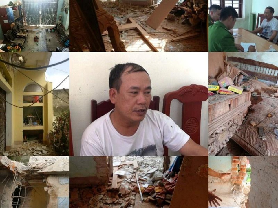 Khởi tố em trai gài mìn vào nhà anh ruột ngày mùng 5 Tết - 1 Khởi tố em trai gài mìn vào nhà anh ruột ngày mùng 5 Tết - 1