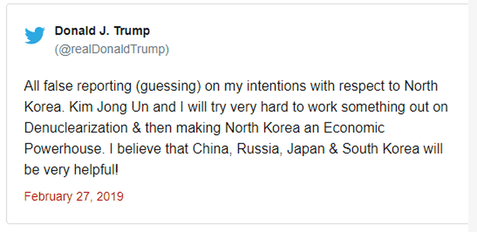 Tổng thống Trump - Chủ tịch Kim ăn tối tại Hà Nội, ca ngợi mối quan hệ tuyệt vời - 42 Tổng thống Trump - Chủ tịch Kim ăn tối tại Hà Nội, ca ngợi mối quan hệ tuyệt vời - 42