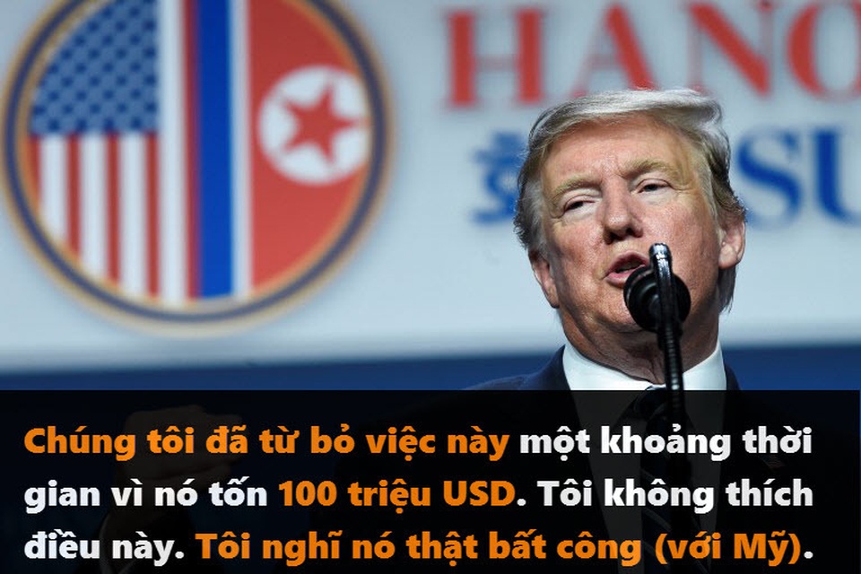 Những phát ngôn đáng chú ý của Tổng thống Trump tại thượng đỉnh ở Hà Nội - 4 Những phát ngôn đáng chú ý của Tổng thống Trump tại thượng đỉnh ở Hà Nội - 4