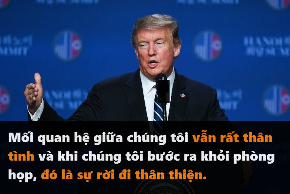 Những phát ngôn đáng chú ý của Tổng thống Trump tại thượng đỉnh ở Hà Nội - 8 Những phát ngôn đáng chú ý của Tổng thống Trump tại thượng đỉnh ở Hà Nội - 8