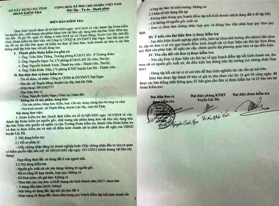 Hà Tĩnh: Bãi cát trái phép tập kết rầm rộ gần UBND huyện, dân lĩnh đủ! - 3 Hà Tĩnh: Bãi cát trái phép tập kết rầm rộ gần UBND huyện, dân lĩnh đủ! - 3