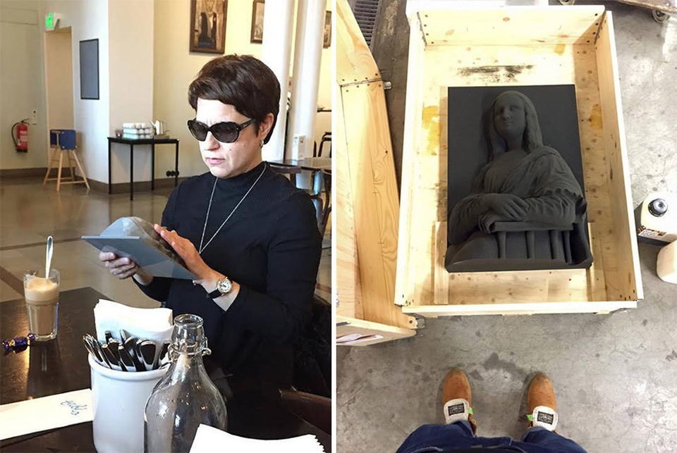 Cơ hội thường thức hội họa cho người khiếm thị với công nghệ tranh 3D - 1