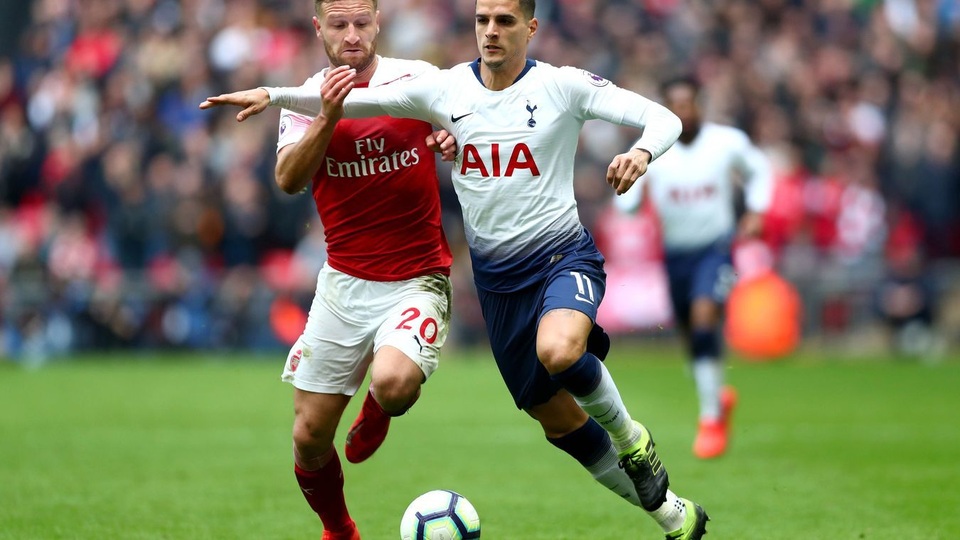 Tottenham 1-1 Arsenal: Abameyang sút phạt đền hỏng, Torreira bị đuổi - 4 Tottenham 1-1 Arsenal: Abameyang sút phạt đền hỏng, Torreira bị đuổi - 4