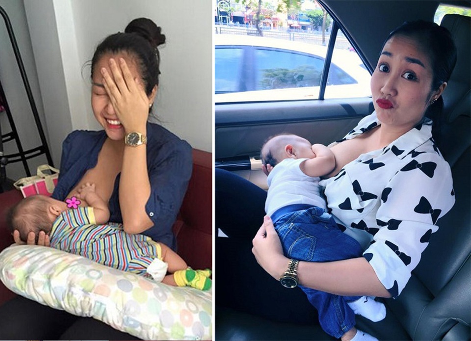 Khoảnh khắc đẹp của sao nữ Việt khi khoe ảnh... đang cho con bú - 8 Khoảnh khắc đẹp của sao nữ Việt khi khoe ảnh... đang cho con bú - 8