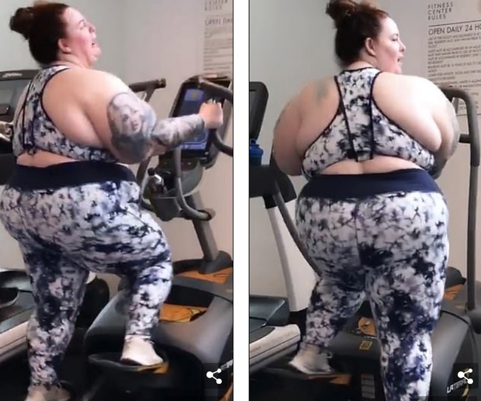 Người mẫu ngoại cỡ Tess Holliday khoe ảnh tập gym chăm chỉ - 3 Người mẫu ngoại cỡ Tess Holliday khoe ảnh tập gym chăm chỉ - 3
