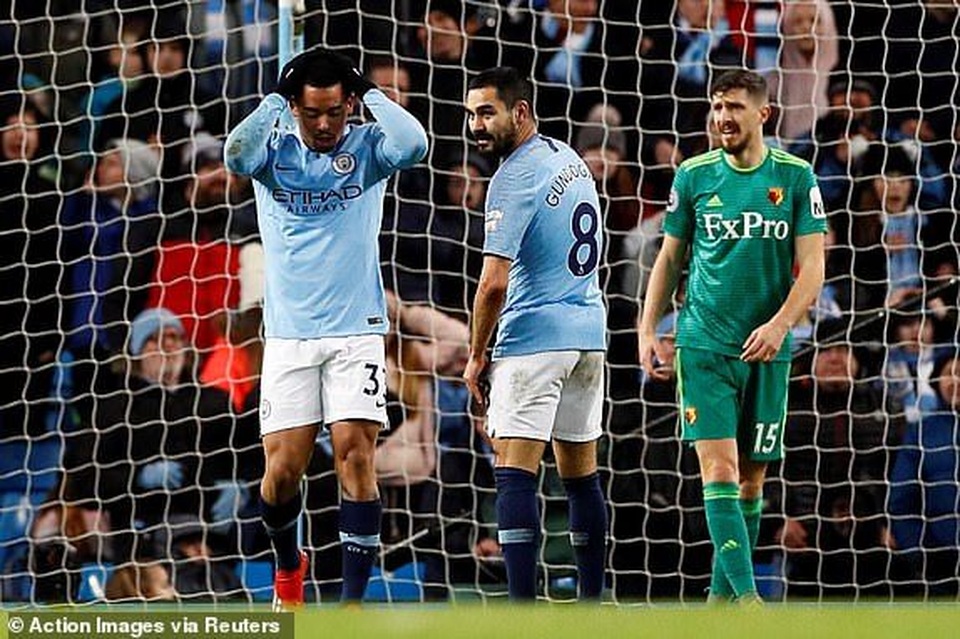 Man City 3-1 Watford: Sterling lập hat-trick chỉ trong 13 phút - 1 Man City 3-1 Watford: Sterling lập hat-trick chỉ trong 13 phút - 1