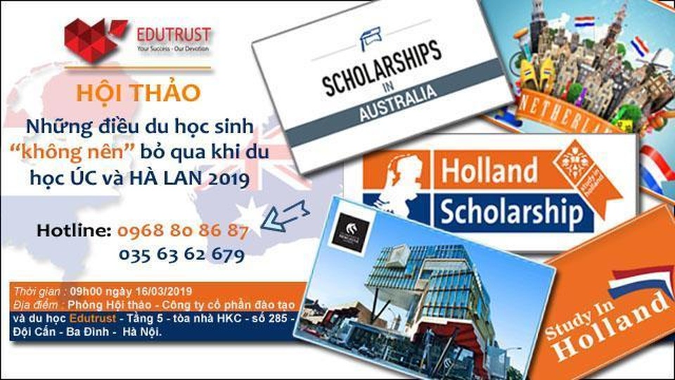 Những điều du học sinh không nên bỏ qua khi du học Hà Lan và Úc năm 2019 - 1 Những điều du học sinh không nên bỏ qua khi du học Hà Lan và Úc năm 2019 - 1