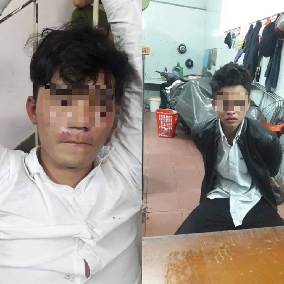 Bắt giữ 2 đối tượng ném gạch vào công an đang làm nhiệm vụ - 1