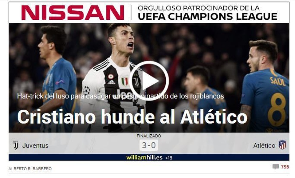 Báo chí thế giới ngả mũ, gọi C.Ronaldo là “gã đao phủ” - 1 Báo chí thế giới ngả mũ, gọi C.Ronaldo là “gã đao phủ” - 1