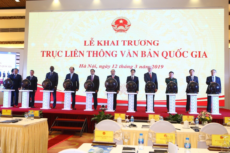 Khai trương Trục liên thông văn bản quốc gia để hình thành Chính phủ không giấy tờ - 1 Khai trương Trục liên thông văn bản quốc gia để hình thành Chính phủ không giấy tờ - 1