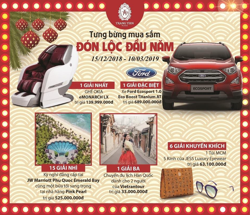 Cùng Tràng Tiền Plaza tìm ra chủ nhân của các giải thưởng lên tới hơn 1,4 tỷ đồng - 1 Cùng Tràng Tiền Plaza tìm ra chủ nhân của các giải thưởng lên tới hơn 1,4 tỷ đồng - 1