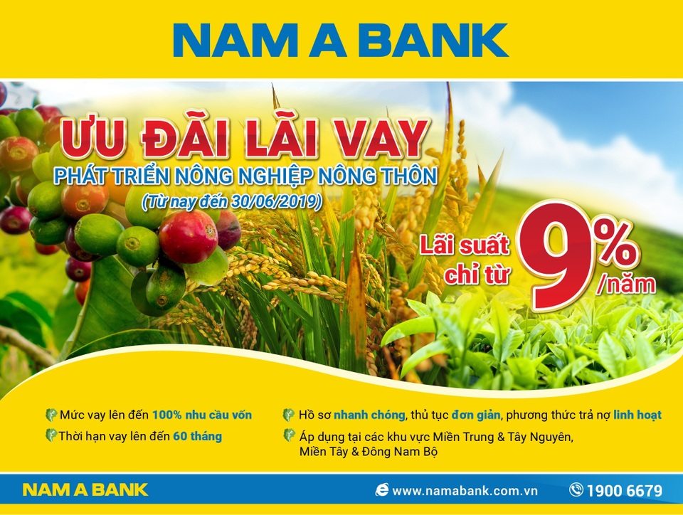Nam A Bank triển khai hàng loạt gói tín dụng ưu đãi lãi suất - 1 Nam A Bank triển khai hàng loạt gói tín dụng ưu đãi lãi suất - 1