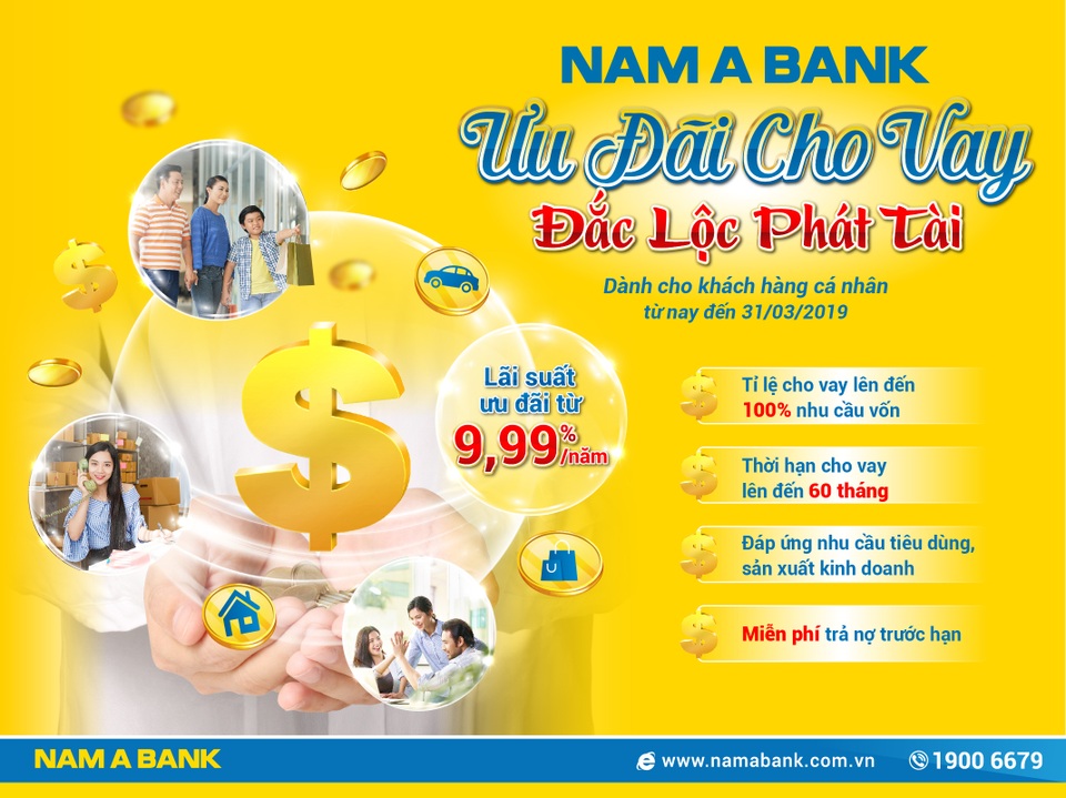Nam A Bank triển khai hàng loạt gói tín dụng ưu đãi lãi suất - 2 Nam A Bank triển khai hàng loạt gói tín dụng ưu đãi lãi suất - 2