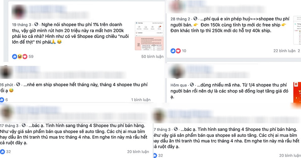 Chủ shop online than trời trên mạng xã hội vì Shopee bất ngờ thu phí - 2 Chủ shop online than trời trên mạng xã hội vì Shopee bất ngờ thu phí - 2