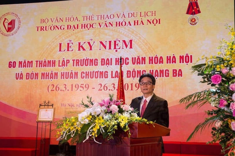 Phó Thủ tướng dự lễ kỷ niệm 60 năm ngày thành lập Trường Đại học Văn hoá Hà Nội - 3 Phó Thủ tướng dự lễ kỷ niệm 60 năm ngày thành lập Trường Đại học Văn hoá Hà Nội - 3