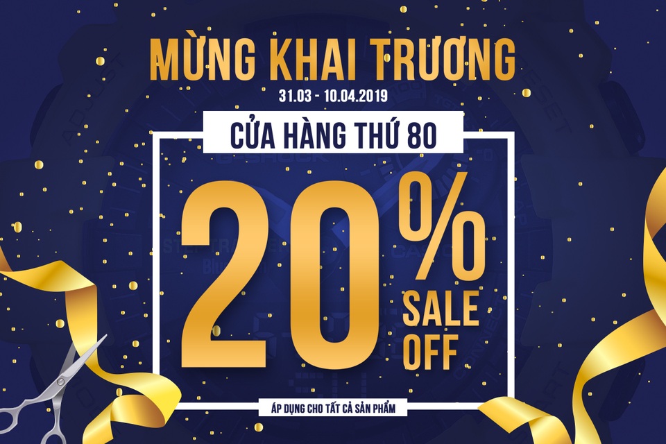 Casio Anh Khuê khai trương cửa hàng thứ 80 và nâng thời hạn bảo hành lên 5 năm - 1 Casio Anh Khuê khai trương cửa hàng thứ 80 và nâng thời hạn bảo hành lên 5 năm - 1