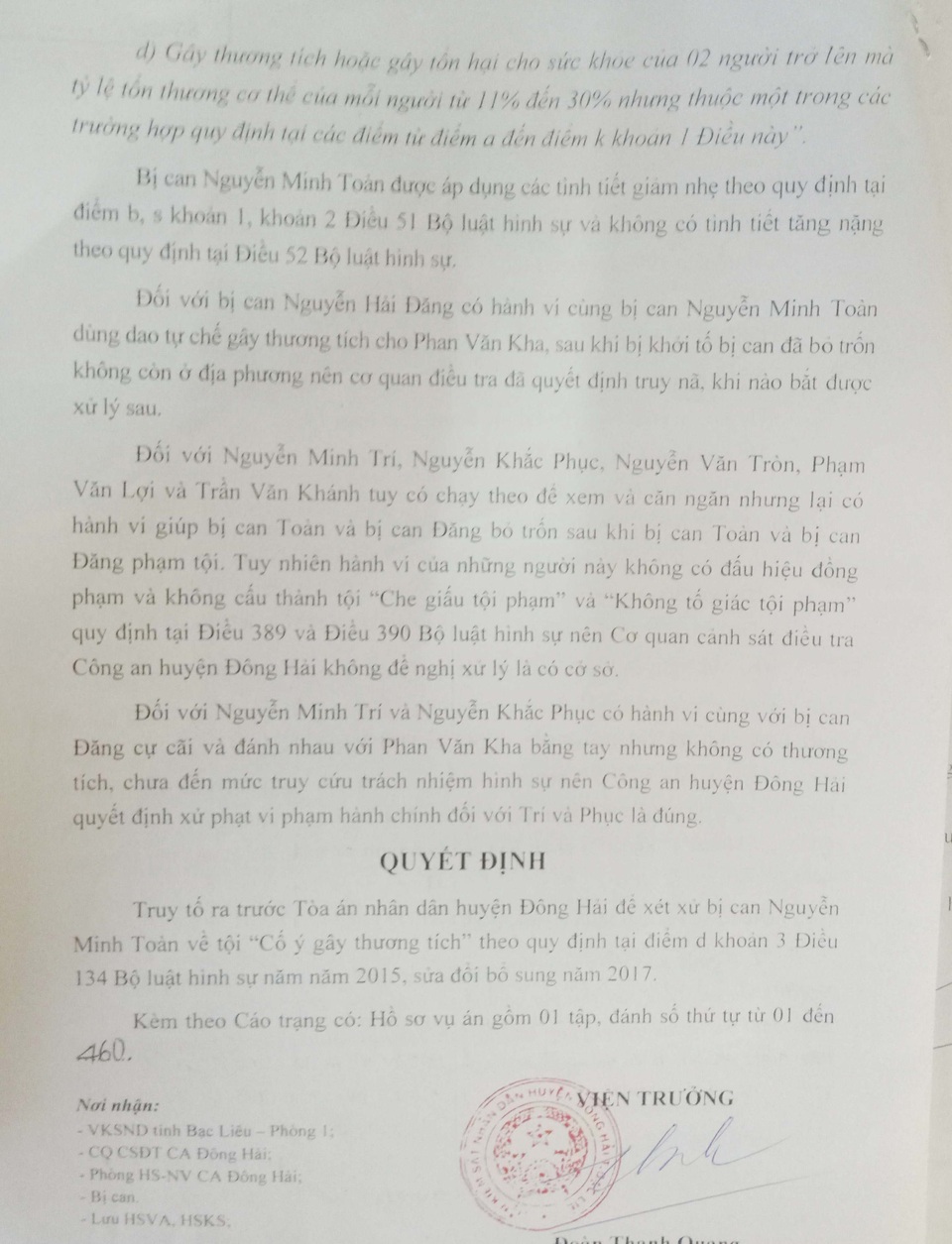 Thực nghiệm lại hiện trường vụ “cố ý gây thương tích còn nhiều mâu thuẫn” tại Bạc Liêu - 4 Thực nghiệm lại hiện trường vụ “cố ý gây thương tích còn nhiều mâu thuẫn” tại Bạc Liêu - 4