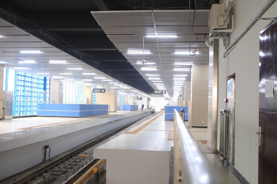 Bên trong nhà ga tàu điện Cát Linh - Hà Đông trước ngày vận hành - 5 Bên trong nhà ga tàu điện Cát Linh - Hà Đông trước ngày vận hành - 5