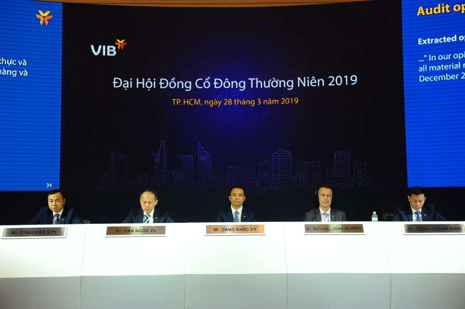ĐHĐCĐ VIB 2019: Năm thứ 4 liên tiếp trả cổ tức tiền mặt - 1 ĐHĐCĐ VIB 2019: Năm thứ 4 liên tiếp trả cổ tức tiền mặt - 1