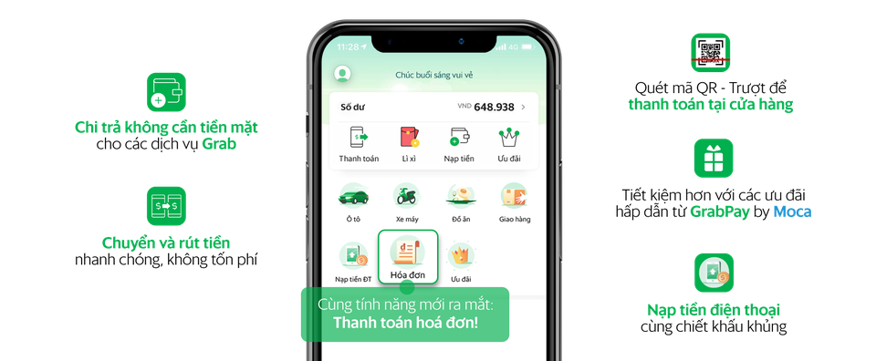 Ví điện tử GrabPay by Moca triển khai tính năng thanh toán hóa đơn - 1 Ví điện tử GrabPay by Moca triển khai tính năng thanh toán hóa đơn - 1