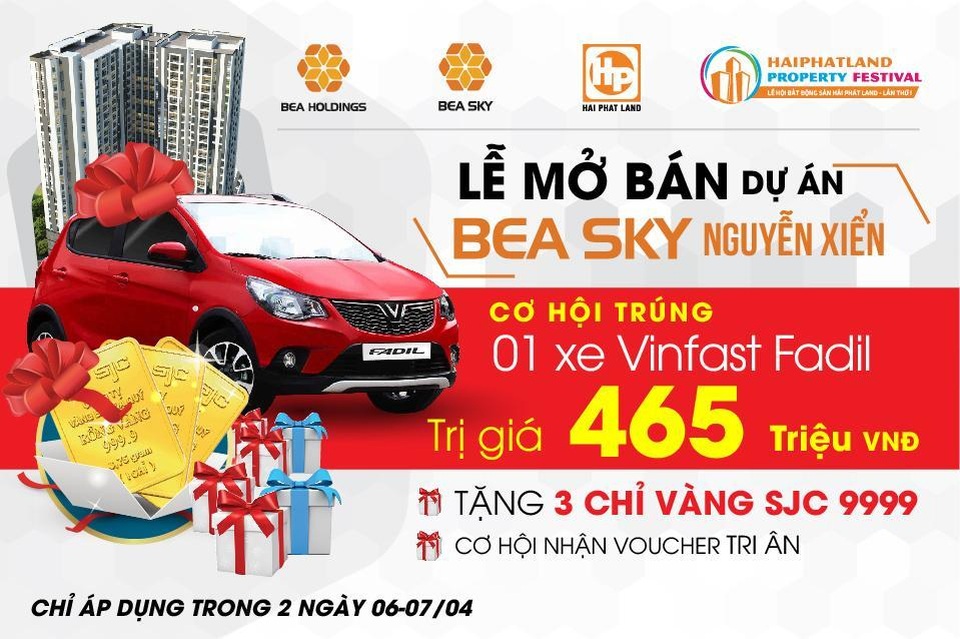 Cơ hội nhận ưu đãi lên tới 500 triệu tại Lễ mở bán Bea Sky Nguyễn Xiển - 1 Cơ hội nhận ưu đãi lên tới 500 triệu tại Lễ mở bán Bea Sky Nguyễn Xiển - 1