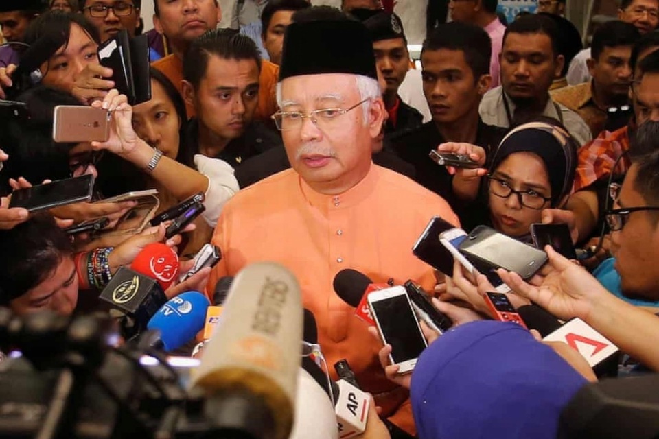 Cựu thủ tướng Malaysia Najib Razak phải đối mặt với hàng tá cáo buộc liên quan đến vụ bê bối 1MDB. (Nguồn: Reuters) Cựu thủ tướng Malaysia Najib Razak phải đối mặt với hàng tá cáo buộc liên quan đến vụ bê bối 1MDB. (Nguồn: Reuters)