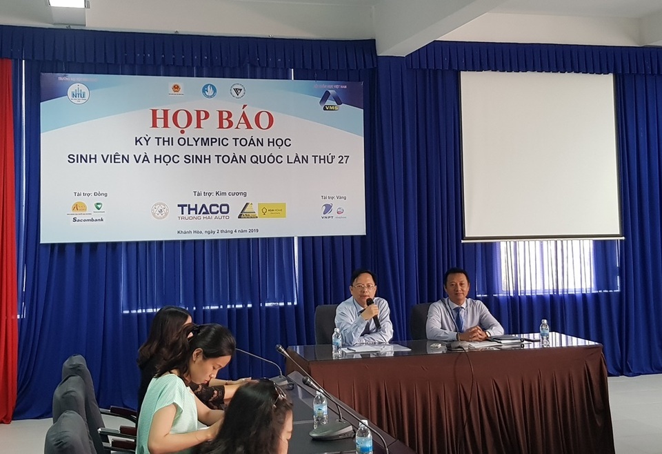 Khai mạc Kỳ thi Olympic Toán học sinh viên, học sinh toàn quốc tại Nha Trang - 1 Khai mạc Kỳ thi Olympic Toán học sinh viên, học sinh toàn quốc tại Nha Trang - 1