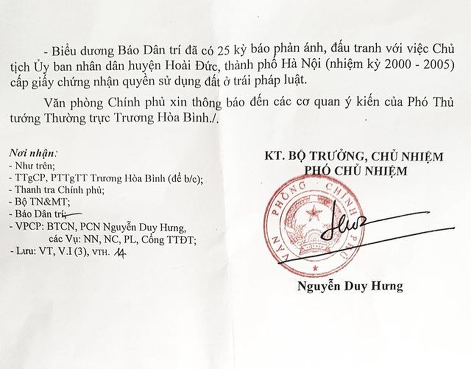 Nguyên chủ tịch huyện Hoài Đức ký cấp sổ đỏ cho “đất ma”: Lộ diện hàng loạt cán bộ bị khởi tố - 2 Nguyên chủ tịch huyện Hoài Đức ký cấp sổ đỏ cho “đất ma”: Lộ diện hàng loạt cán bộ bị khởi tố - 2