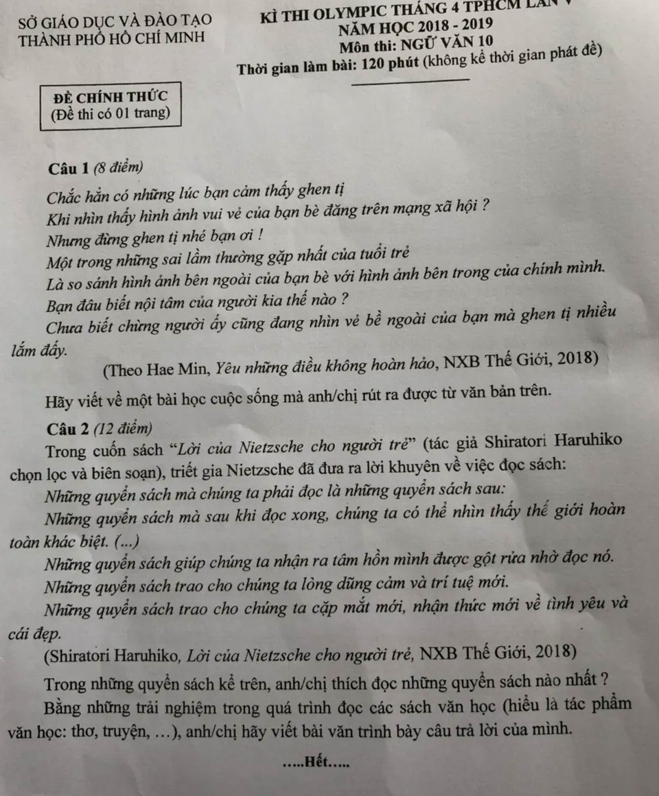 “Ghen tị với người khác trên mạng xã hội” vào đề Văn - 1 “Ghen tị với người khác trên mạng xã hội” vào đề Văn - 1
