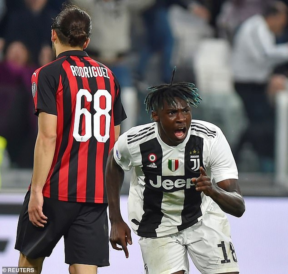 Moise Kean tiếp tục sắm vai người hùng, Juventus ngược dòng hạ AC Milan - 1 Moise Kean tiếp tục sắm vai người hùng, Juventus ngược dòng hạ AC Milan - 1